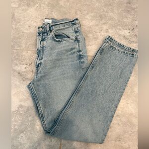 Zara Light Blue Straight Jeans